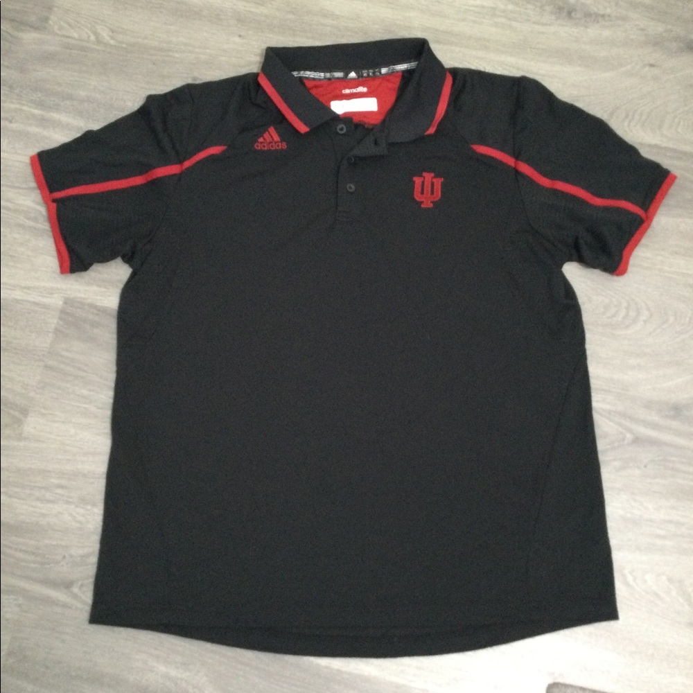 Indiana Hoosiers Adidas climalite polo